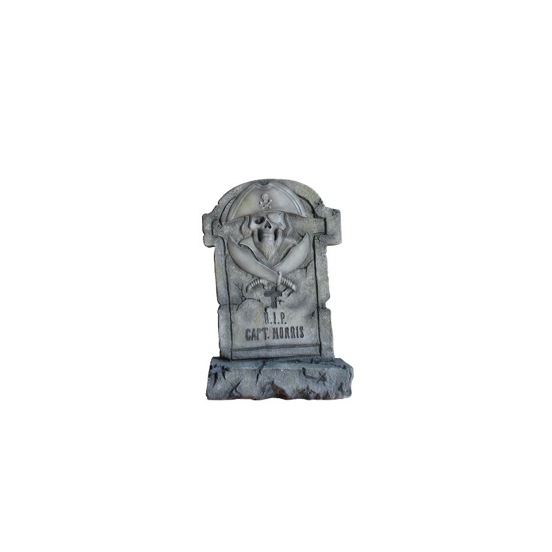 Statue de pierre tombale pirate capitaine