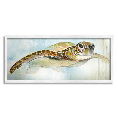 " Peaceful Sea Turtle Swimming " by Diannart
