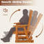 Chaise de patio coulissante couleur teck sapin