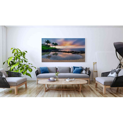 «Sunset Cove II» par Dennis Frates, art mural sur toile