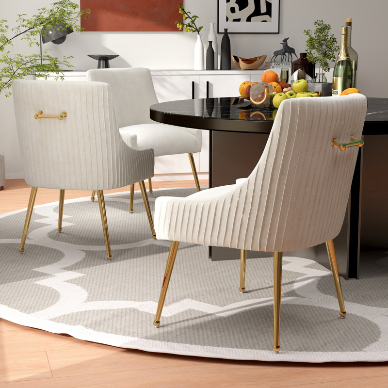 Chaise de salle à manger Baudel, Beige