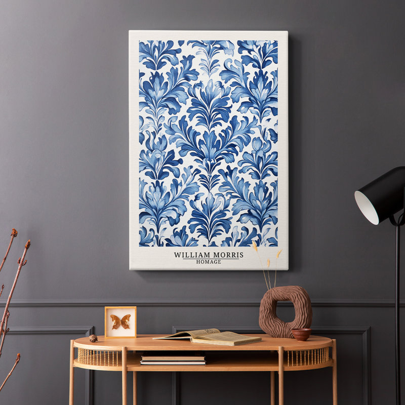 Wm Morris Series DVIII - Cavas enveloppés de galerie, H 40 po x l 60 po