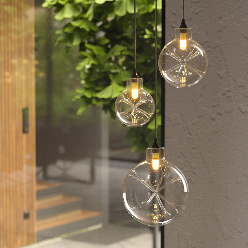 Calla Lillies 3 en verre transparent, Laiton