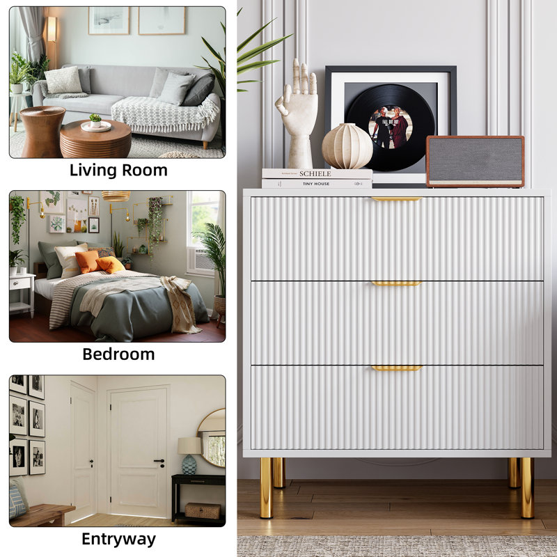 28'' W Nightstand, White