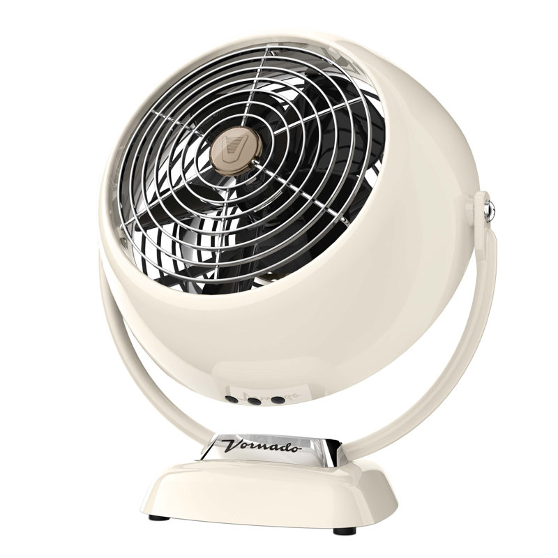Timeless VFAN JR. Vintage Air Circulator Fan, Vintage White