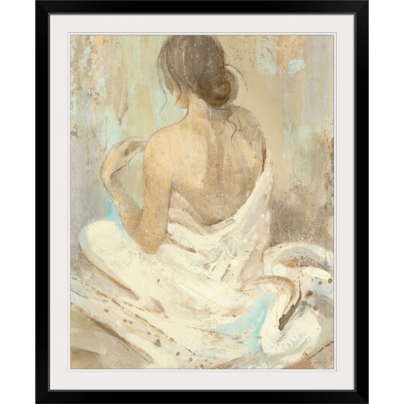 «Abstract Figure Study II», reproduction d'art, Impression encadrée, H 23 po x l 20 po, Noir