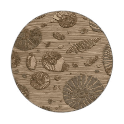 Tapis d'intérieur et d'extérieur brun Nature