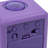 Digital Soft Cube Alarm Tabletop Clock in Purple