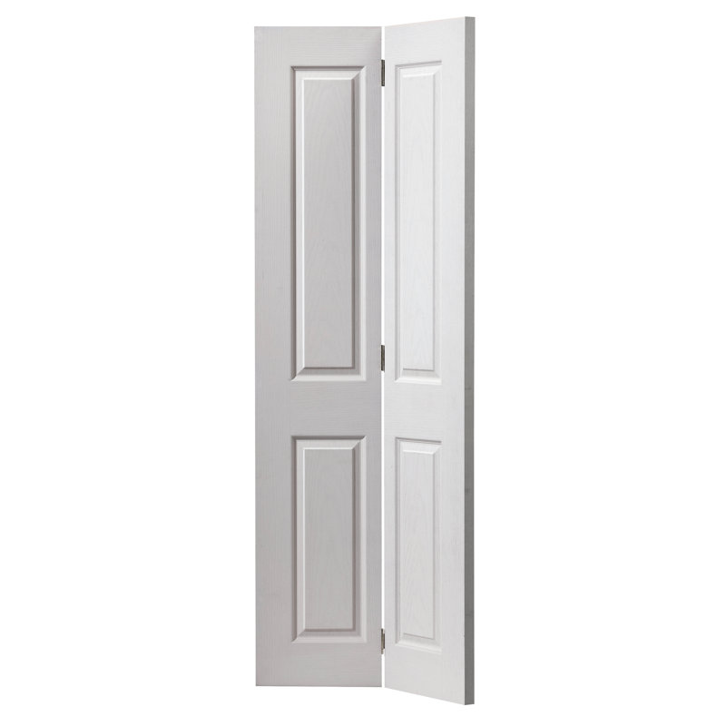 Canterbury Bi-Fold Door Primed, 198.1 cm H x 76.2cm W x 3.5cm D