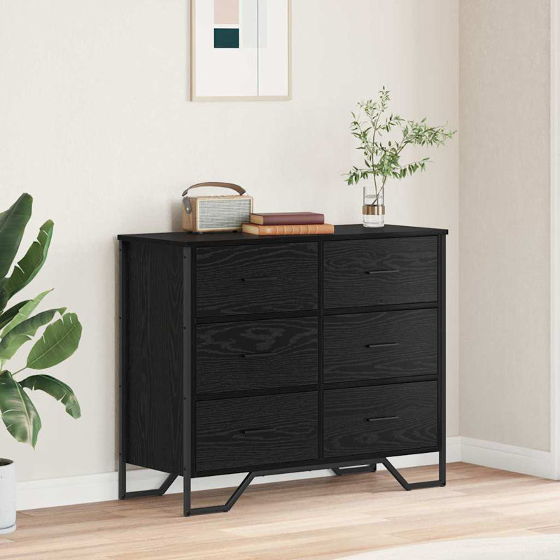Rectangle Accent Chest, Black Oak
