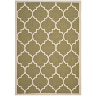 Kerns Geometric Hand Woven Indoor / Outdoor Area Rug