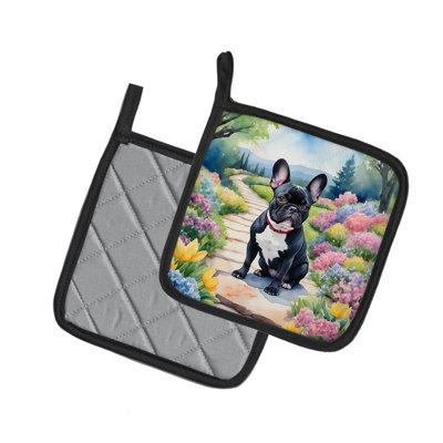 Caroline's Treasures Floral Polyester Potholder Set