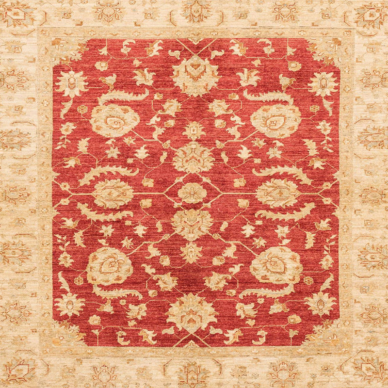 Tapis abstrait moderne 3509, Carré 6 pi