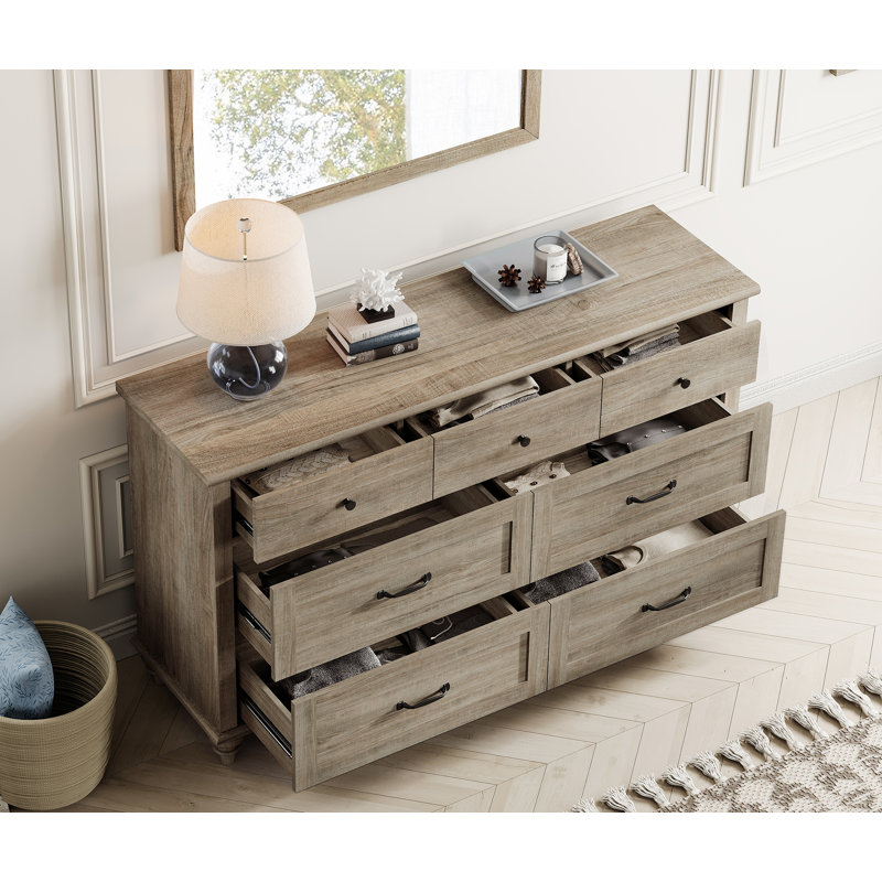 Scarlett Kids Dresser With 7 Drawers, Bedroom Dresser For Kids Room, Entryway, Gray