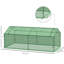 Mini serre pour l'intérieur et l'extérieur - L 70,75 po x l 35,5 po x l 27,5 po, couverture en PE de 130 g / m², aération de fenêtres à deux couches, jardin à cadre en acier avec grande circulation d'air à double fermeture à glissière,