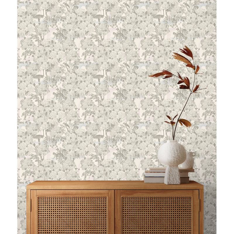 Yuki Osada Floral Wallpaper Double Roll, Sand