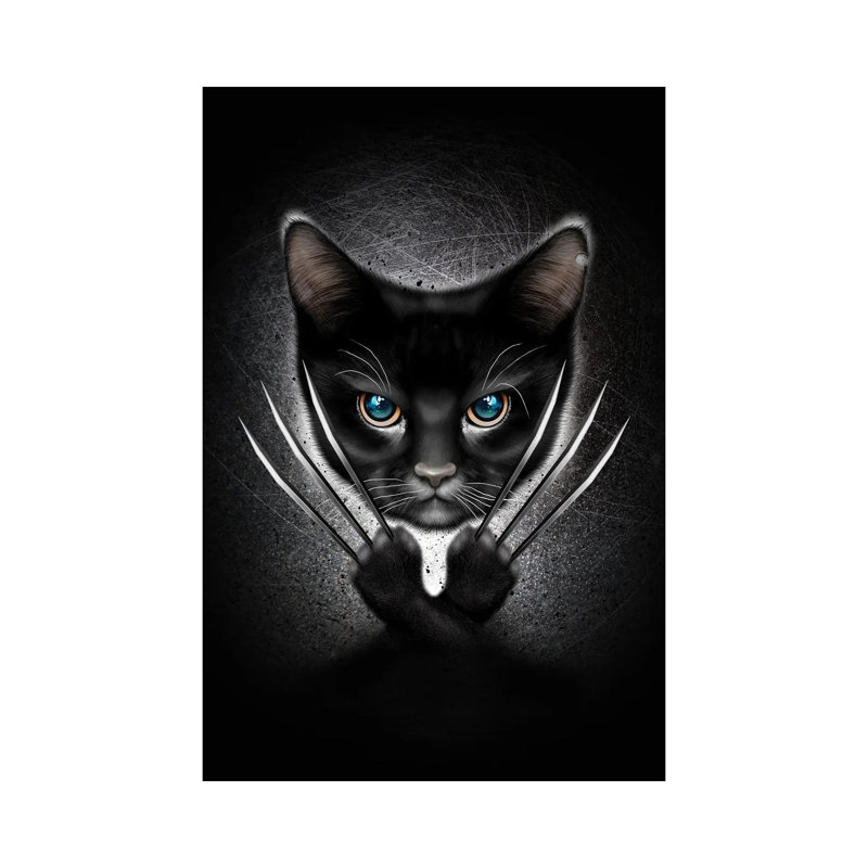 Meow by Adam Lawless - Wrapped Canvas Gallery-Wrapped Canvas Giclée, 20.32 cm H x 30.48 cm W