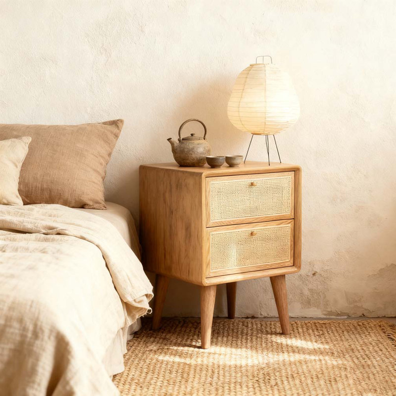 Table de chevet moderne 2 tiroirs