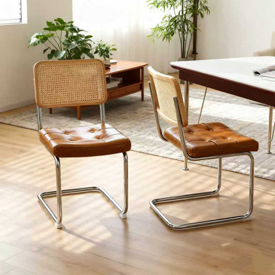 50.04cm H Upholstered Metal Dining Chair