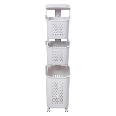 Plastic Laundry Basket with Handles