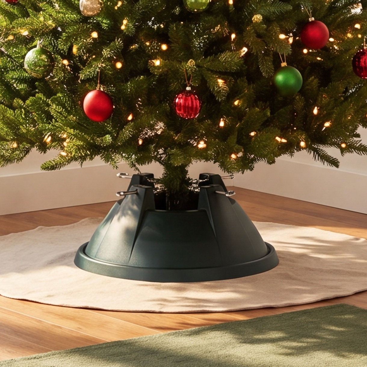 Live Tree Stand, 7.5" H x 19" W x 19" D