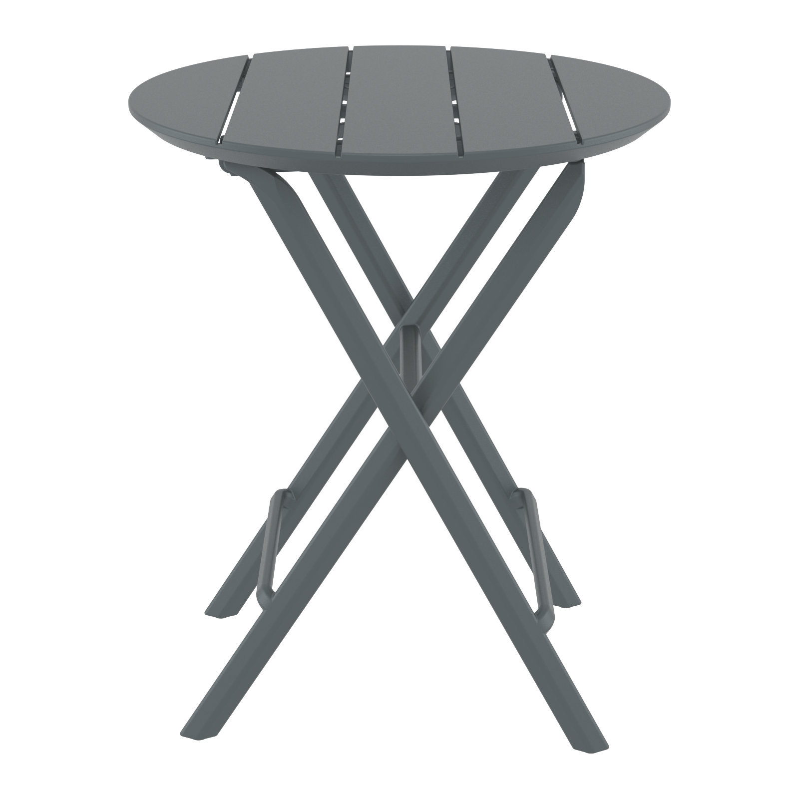 Kittson 24" Patio Dining Table, Dark Gray