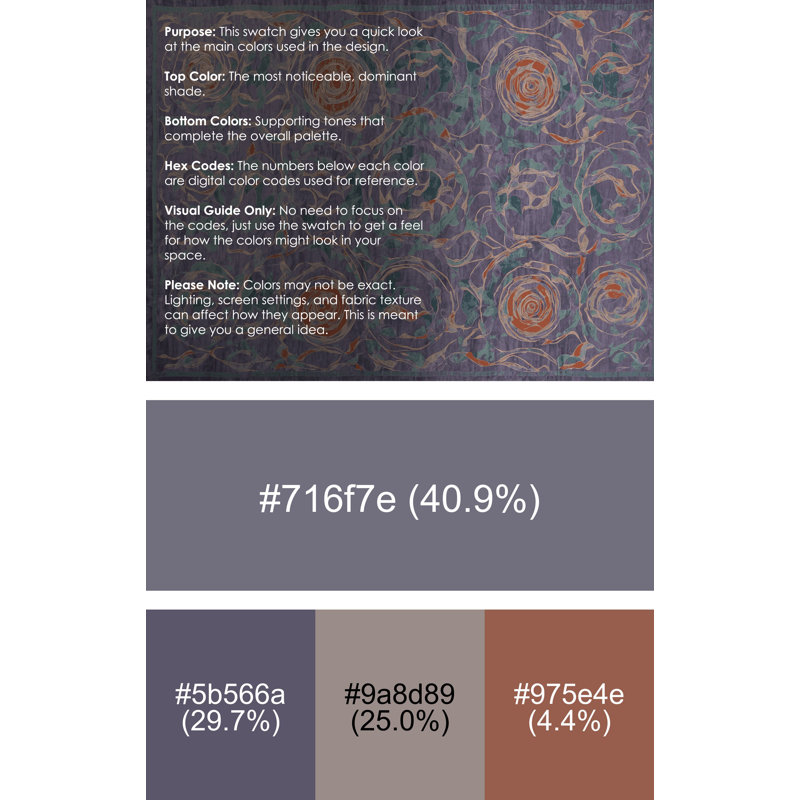 Machine Washable Purple Area Rug, Runner 2' x 4'