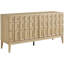 Buffet rétro moderne avec rangement, hickory