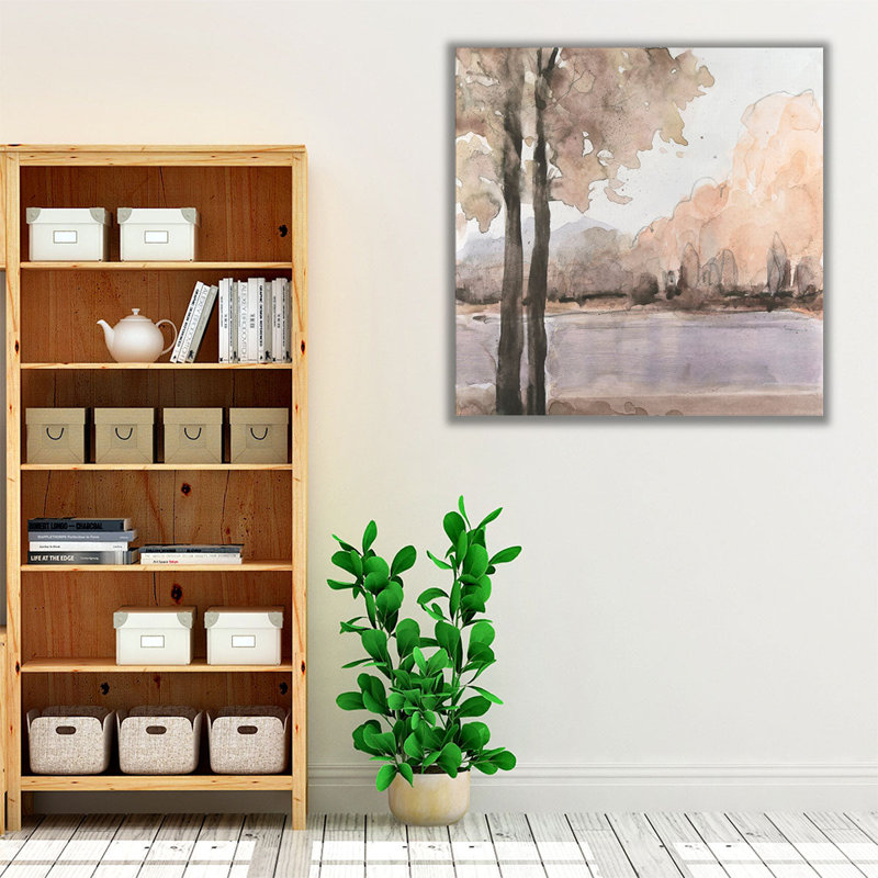 Vue sur les arbres I - reproduction d'art sur toile, H 12 po x l 12 po