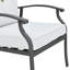 Ensemble de conversation d'extérieur 3 pièces avec fauteuils rembourrés et table d'appoint-412185811