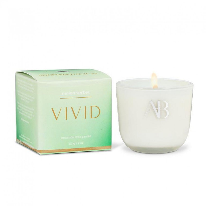 Bougie sureau à la noix de coco et piédestal, Vert