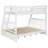 Inara 2-drawer Wood Twin Over Full Bunk Bed White-78171804