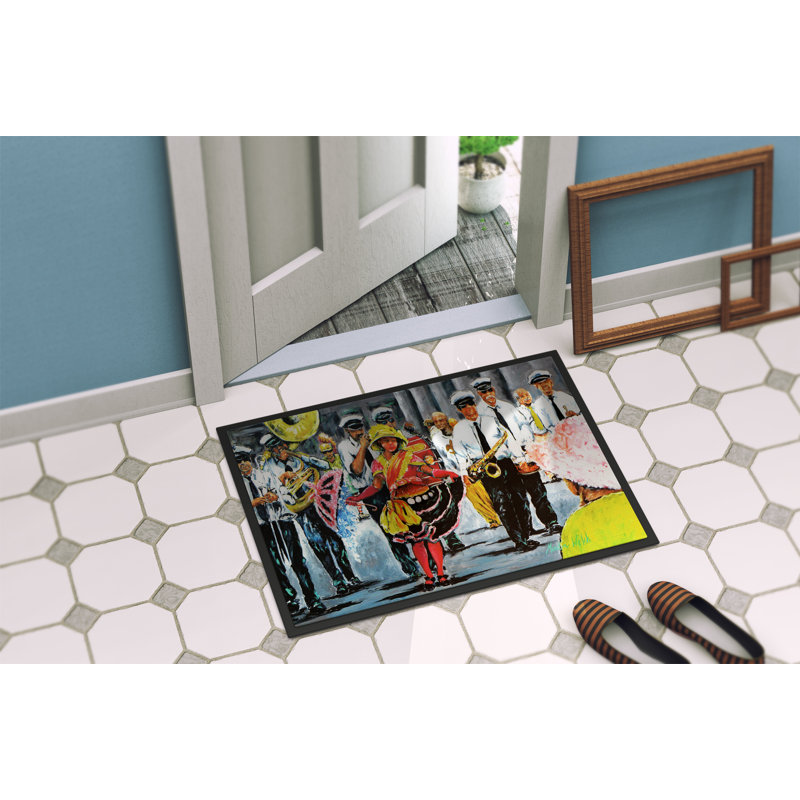 Tapis antidérapant Winamac Dancing in the Streets Mardi Gras, Rectangle 2 pi x 3 pi