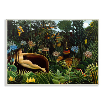 « tropical paysage life classic » par henri rousseau- "uncadred" , reproduction d’art sur toile
