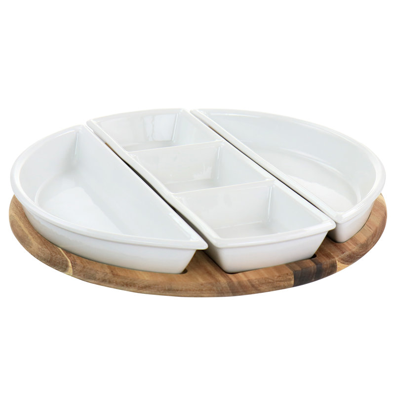 Ensemble de plat de service divisé 4 pièces Gibson Elite