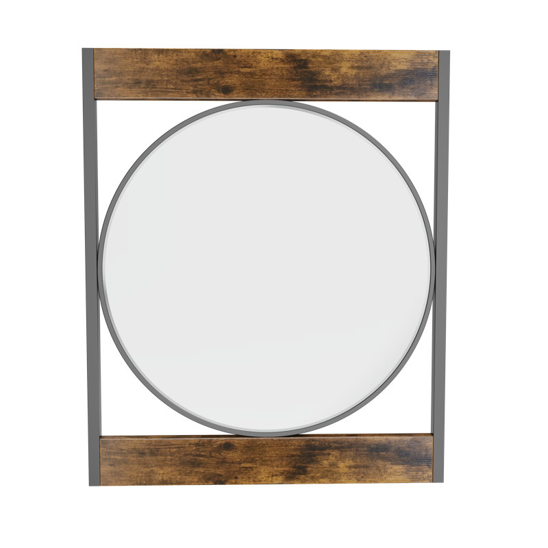 Adelone Metal Square Wall Mirror