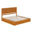 Lit plateforme Ashante en bois massif avec pied de lit à panneau et lit gigogne-1229372458-1251628872