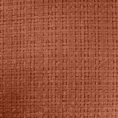 Luther Fabric | Solid Woven Chenille Fabric | Color Terracotta