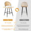 66 cm H Swivel Upholstered Bar Stool & Counter Stool with Metal Legs (set of 2 & set of 4)-2033917738-2033917735