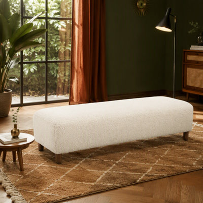 Comfortable Ottoman, White