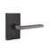 Flat Double Dummy Door Lever with Square Rosette