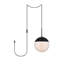 Luminaire suspendu sphère en verre et en métal 1 lumière Bulera-1704723178-1704723175