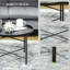 Table basse 24 po avec plateau martelé