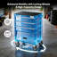 Coffre à outils à 3 tiroirs à roulettes d'une capacité de 660 lb, armoire verrouillable en acier de 55 lb et 4 roulettes