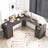 Jkobe L-Shaped Computer Desk-1643598998
