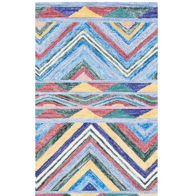 Tapis en laine et en coton touffeté à la main avec latex Adeyinka, Carré 6 pi