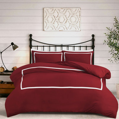 Tamarae Microfiber Solid Colour Duvet Cover Set with Pillowcases