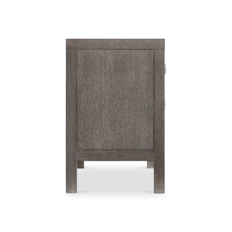Prado Solid Wood Nightstand in Porcini, 28" H x 38" W x 18" D