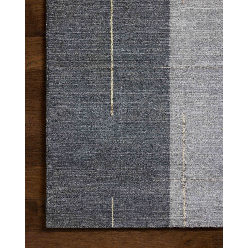 Ivenson Slate / Natural Area Rug, Rectangle 4' x 6'