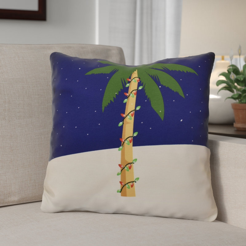 Housse et insert de coussin carré Coastal Christmas, H 18 po x l 18 po